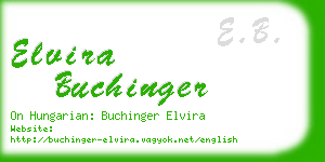elvira buchinger business card